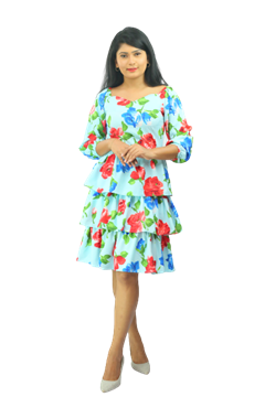 Picture of Long Sleeves New Short Dress