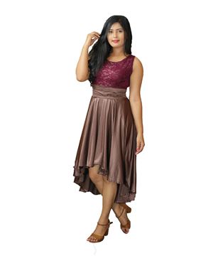 Picture of Sleeveless  Laced mixed  New Short frock