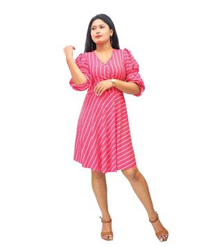 Picture of Three Quarter Sleeves New Short Frocks