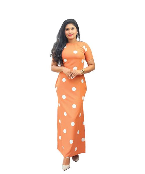 Picture of Short Sleeves New Long Frock