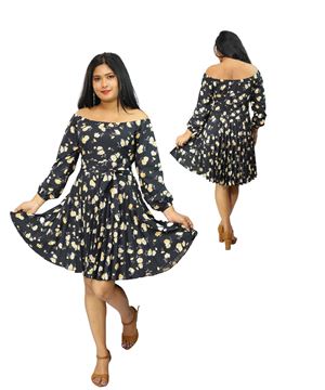 Picture of Long  Sleeves off shoulder Short Frocks