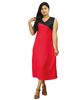 Picture of Sleeveless  Three Quarter Dress With Side Pockets