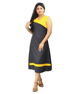 Picture of Sleeveless  A-Line  Three Quarter Dress