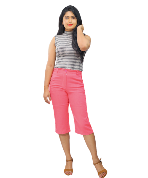 Picture of Three Quarter Linen Pant