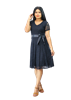 Picture of Short  Sleeves  Full Lace  New Short Frock with Belt
