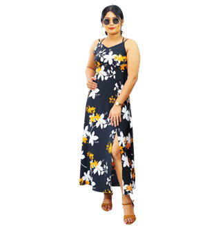 Picture of Sleeveless New  Long Frock