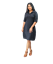 Picture of Three Quarter Sleeves A Line Short Dress