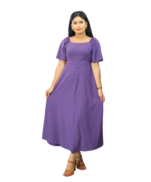 Picture of Three Quarter Sleeves  New Long Frock
