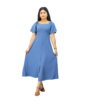 Picture of Three Quarter Sleeves  New Long Frock