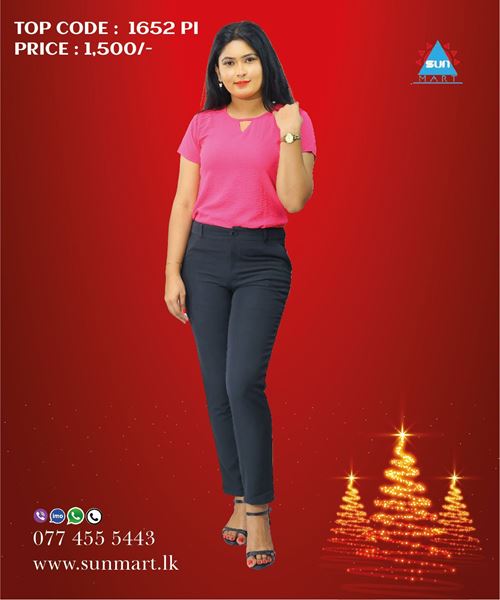 Picture of Round Neck Short Sleeves  Blouse