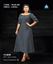 Picture of Three Quarter Sleeves off shoulder maxi dress