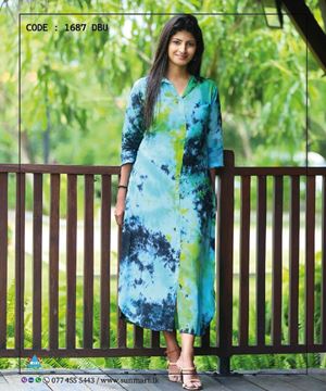 Picture of Three Quarter Sleeves Maxi Dress