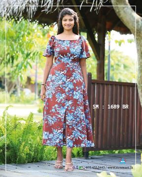 Picture of Short Sleeves New Long Frock