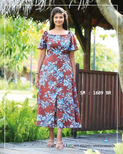 Picture of Short Sleeves New Long Frock