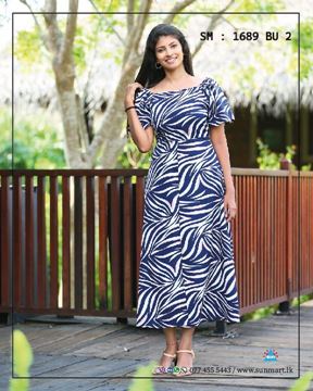 Picture of Short Sleeves New Long Frock