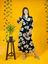 Picture of Three Quarter Sleeves A-Line Maxi Dress
